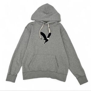 American Eagle Grey Hoodie Men’s M | Stitched Eagle Logo | Used